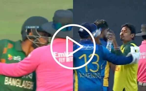 [Watch] Ugly Scenes In Bangladesh As Towhid Hridoy Fights With Sri Lankan Players